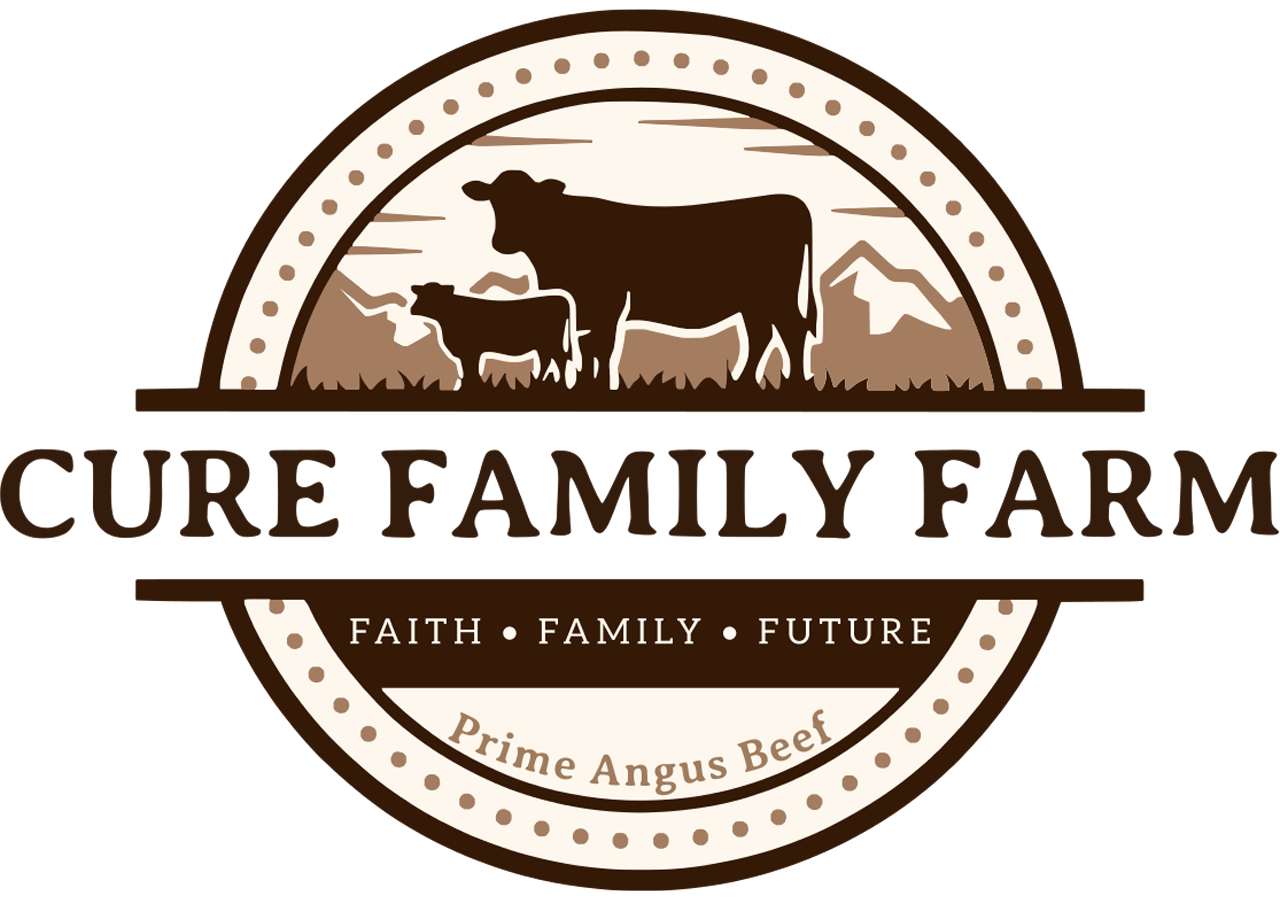 Farm logo design featuring a blue background, established in 1998, with the text "Farm Logo" and location "Nashville Tennessee" prominently displayed, ideal for agricultural branding and marketing.